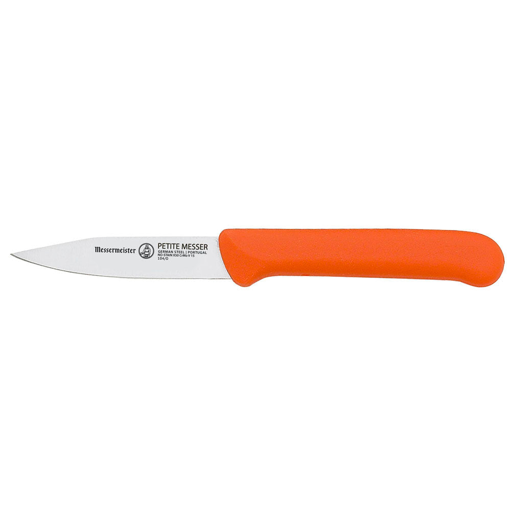 3 Inch Orange Clip Point Parer with Matching Sheath
