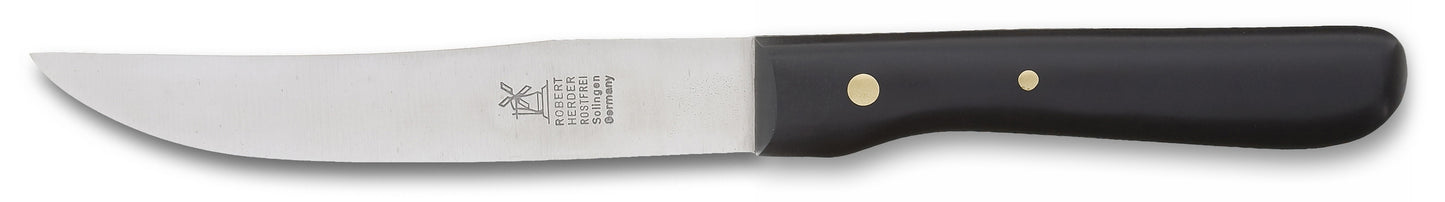 ROBERT HERDER Rückenspitz Universeelmes roestvrijstalen lemmet 12,5cm en zwart POM heft