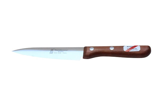 ROBERT HERDER Universeelmes – Petty Omnivore – Carbonstaal – Middenspits – Lemmet 13 cm – Heft Kersenhout