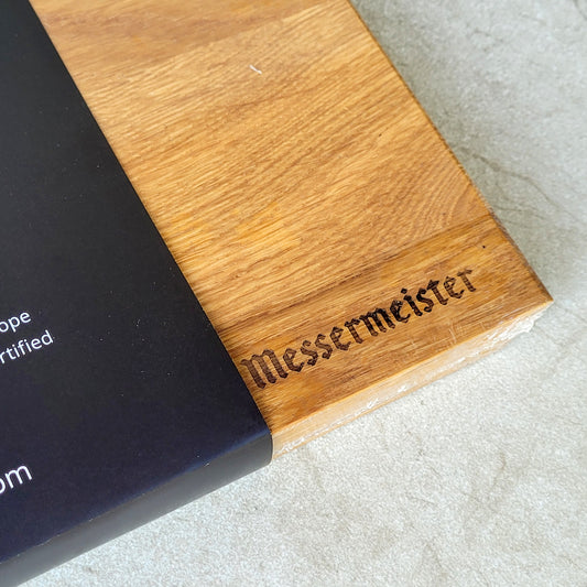 MESSERMEISTER FSC eikenhouten snijplank M 35 x 24 x 2cm food safe