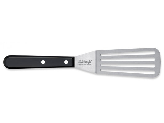 TRIANGLE palet / spatel met knik gleuven RVS lemmet van 12cm zwart ABS heft