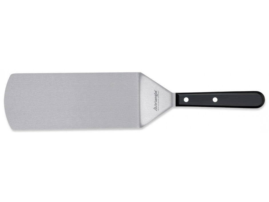 TRIANGLE Palet met knik breed RVS lemmet 20cm zwart handvat met twee nieten