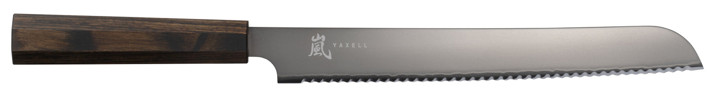 YAXELL serie HANA Broodmes 23cm lemmet van 3 laags roestvrijstaal met pakkawood heft