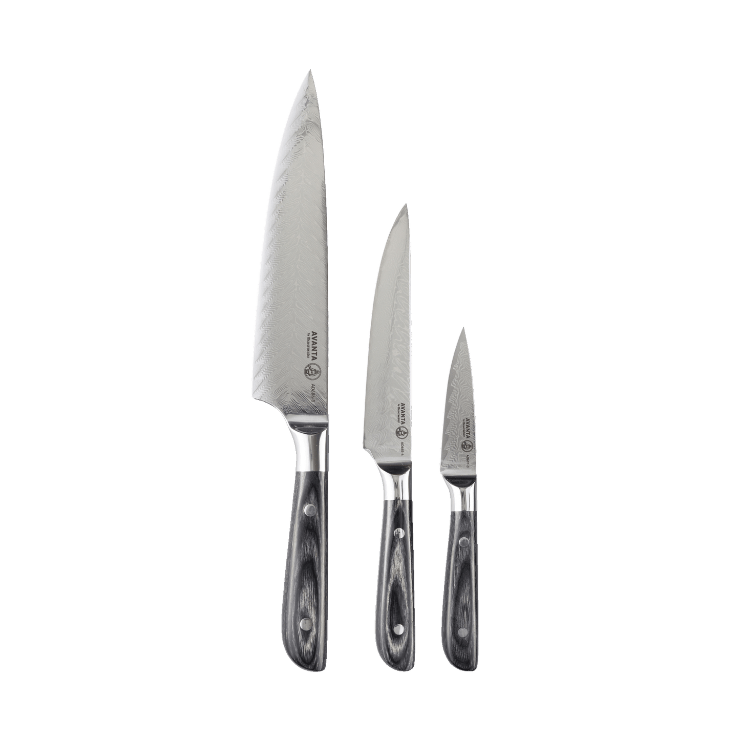 MESSERMEISTER serie AVANTA DAMASCUS 3 - delige messenset