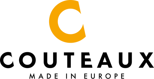 COUTEAUX RVS Ontbijt- boter- jam- brood- mes glad en gekarteld lemmet 10cm zwart PP heft