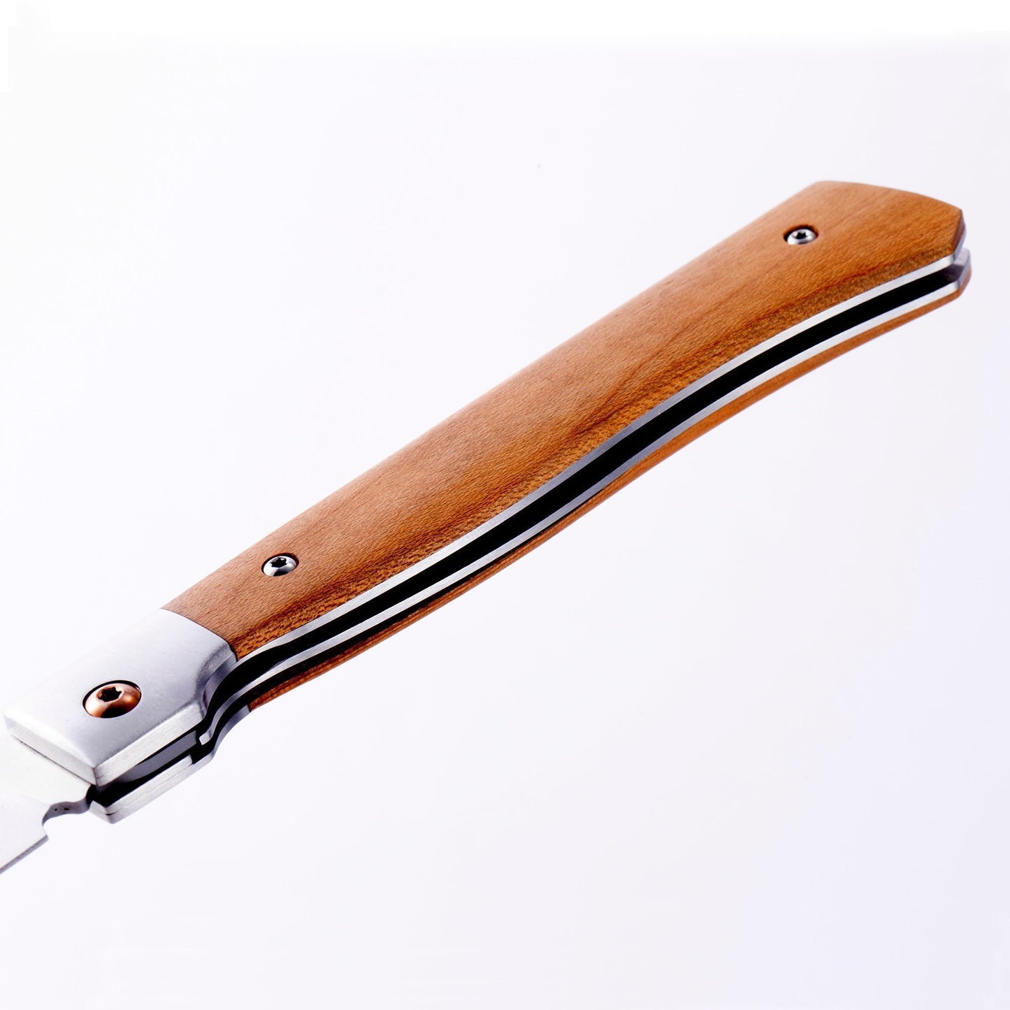 FOLDING STEAK KNIFE SET IN LEATHER ROLL