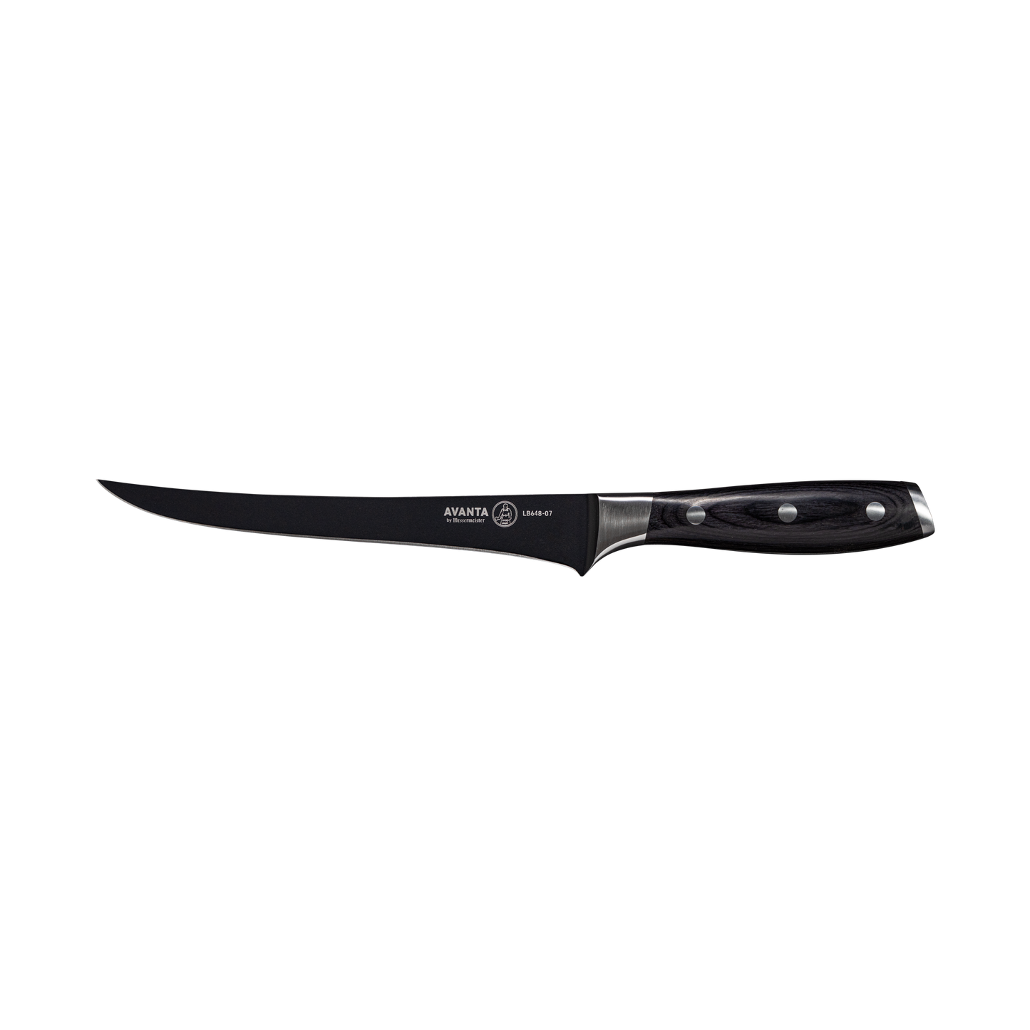 MESSERMEISTER BENNIE KENDRICK 18cm fileermes met zwart Pakkawood heft