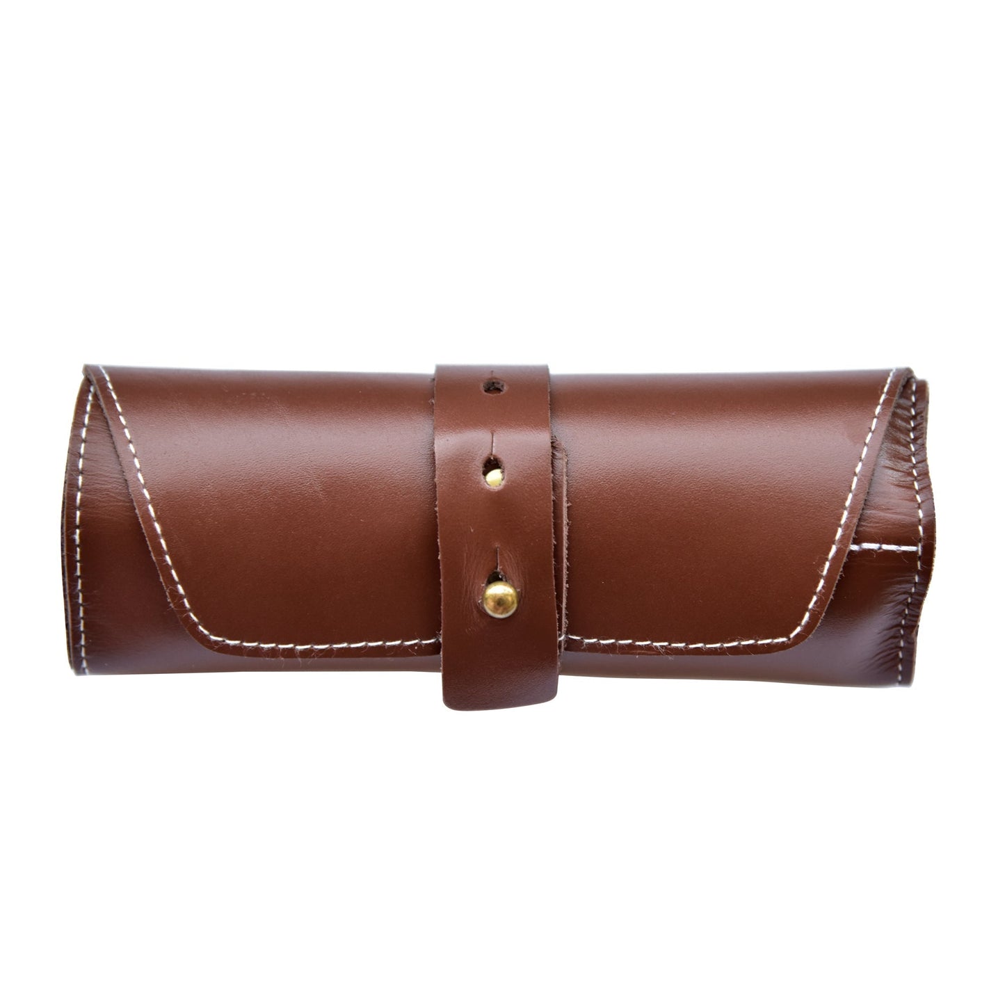 FOLDING STEAK KNIFE SET IN LEATHER ROLL