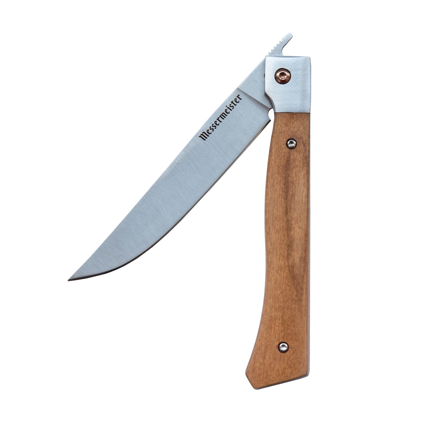 FOLDING STEAK KNIFE SET IN LEATHER ROLL