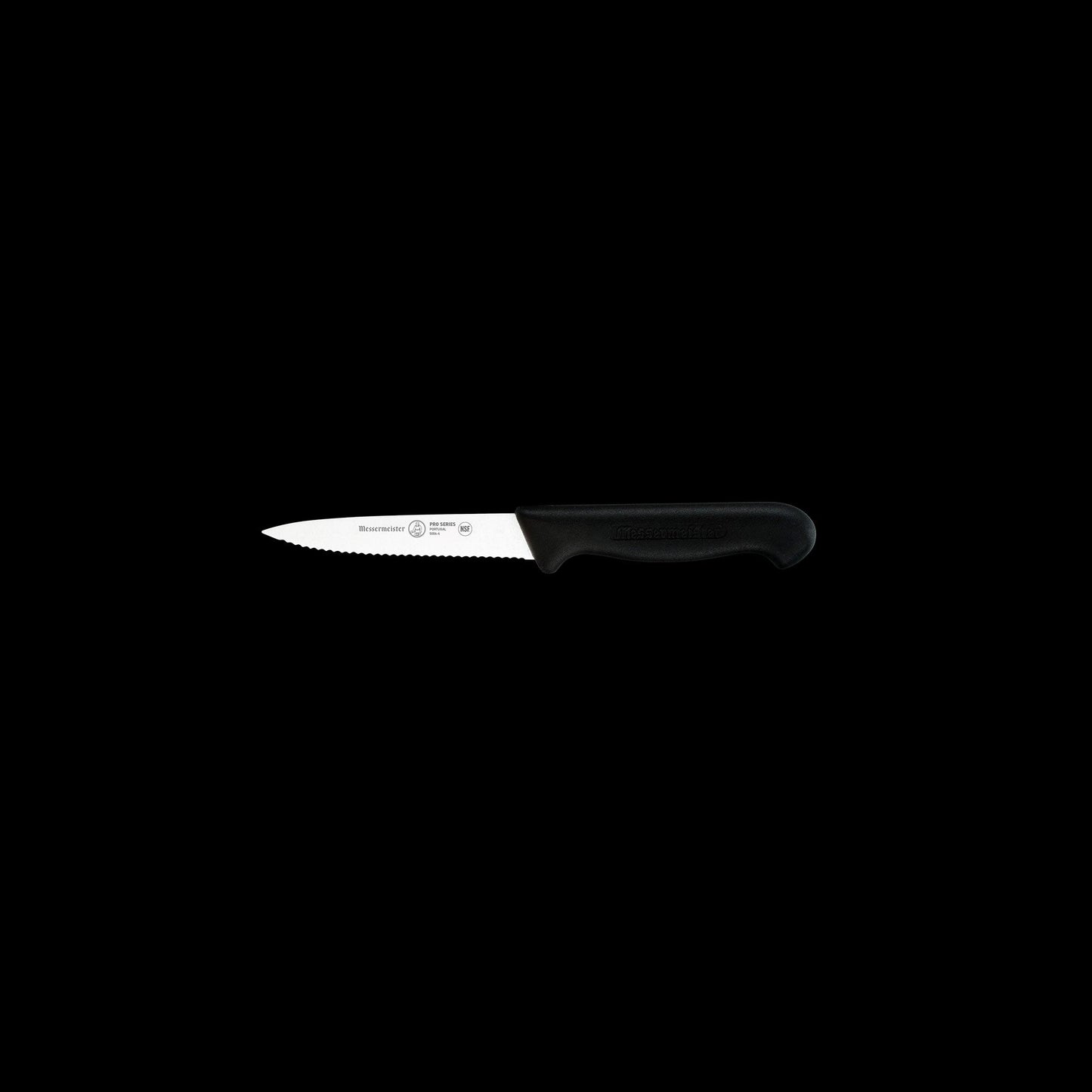 PRO SERIES 10 CM SERRATED SPEAR POINT PARING KNIFE