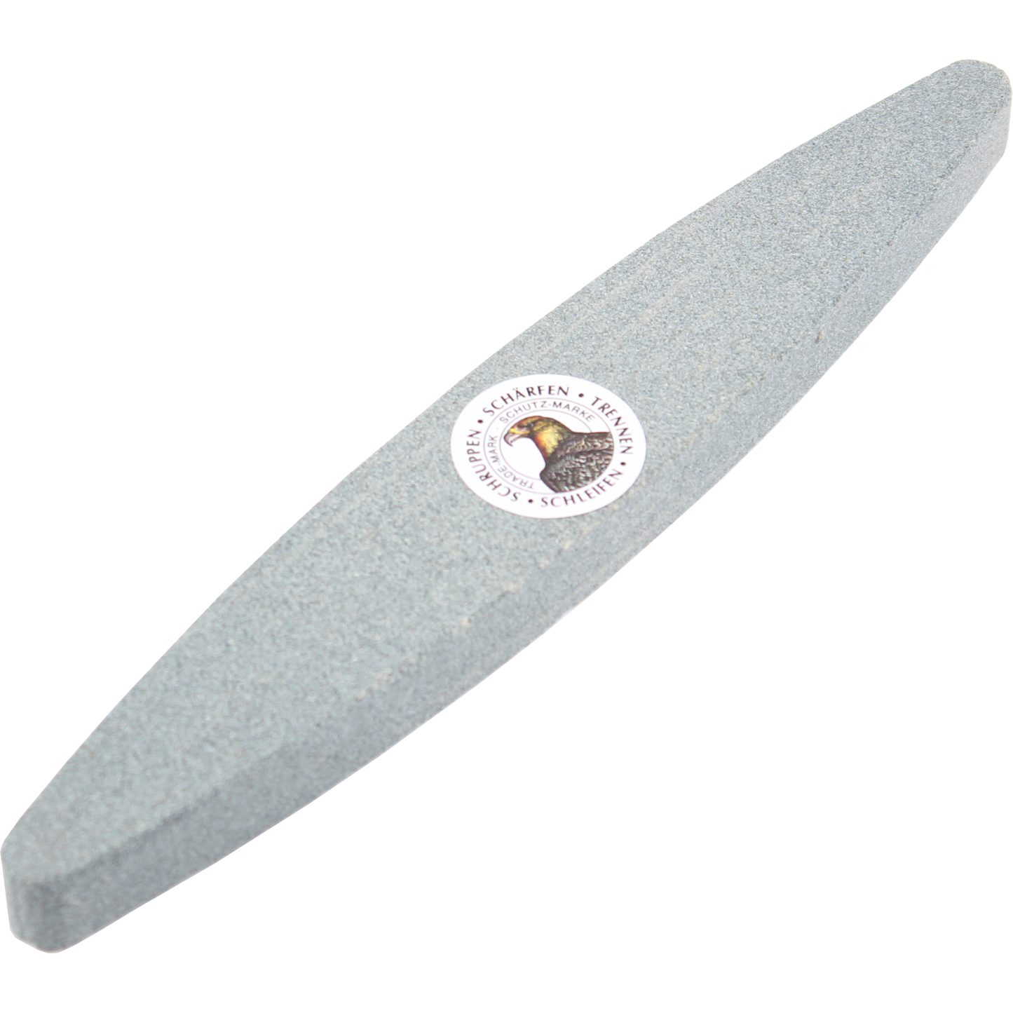 W-SELECTED Aanzetsteen - slijpsteen - wetsteen ovaal grove korrel 23x3,6x1,6cm