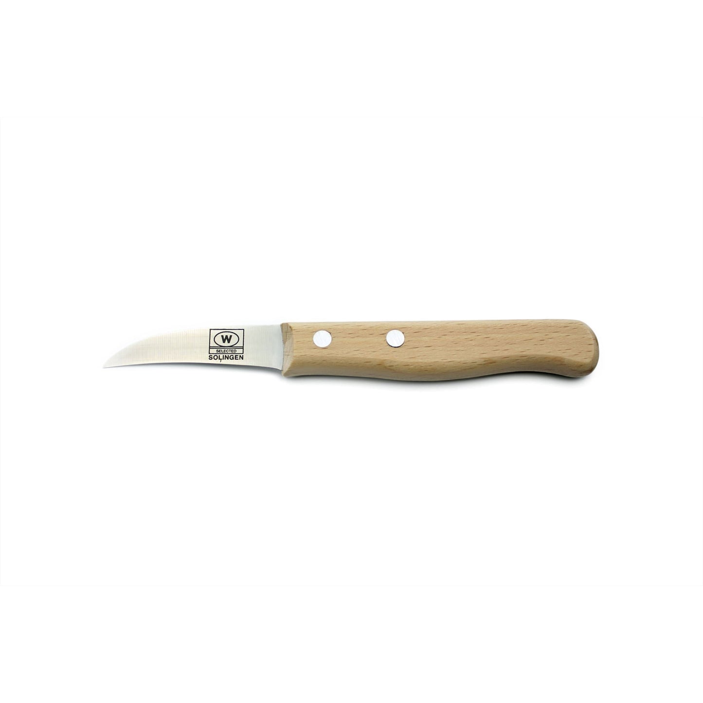 Aardappelschilmesje gebogen houten heft