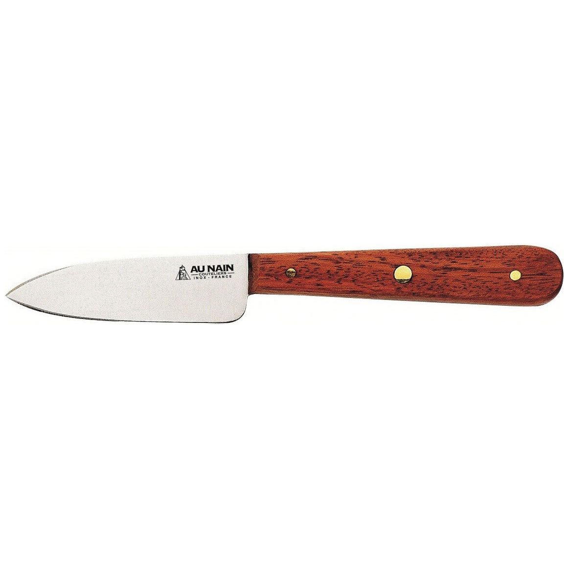 Au Nain Oestermes breed rvs palisanderhouten heft 12cm