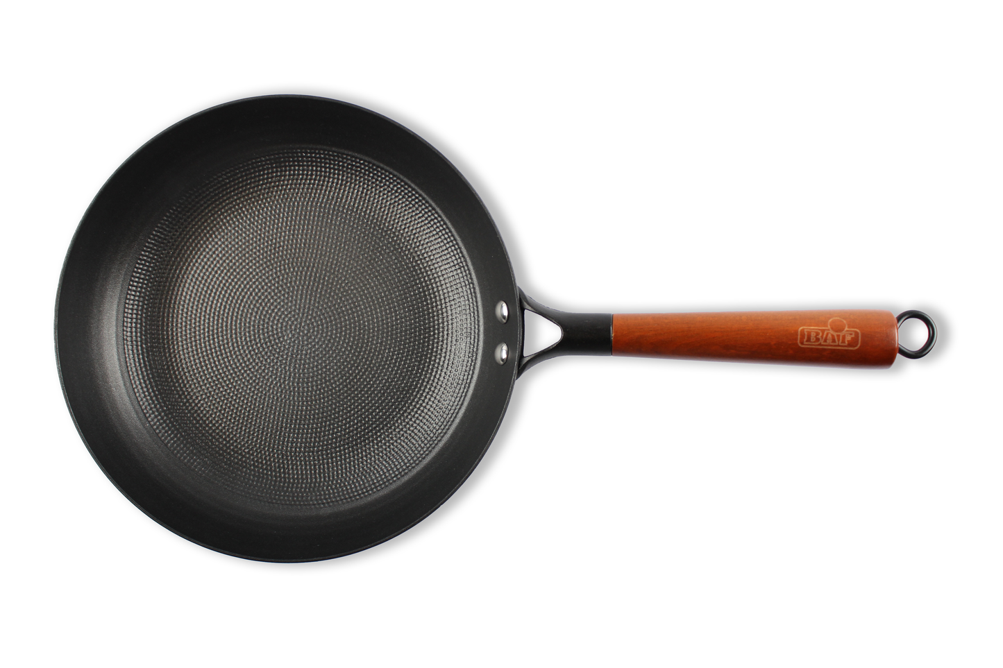 BAF RUSTICA PUR Wokpan 24 cm houten steel inductiegeschikt