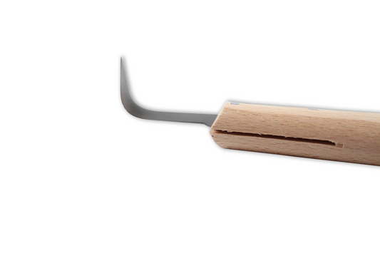 W-SELECTED Bloembollenmesje / knoflookmesje rechtshandig carbonstaal