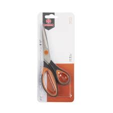 MUNDIAL 3760 - 8 1/2 inch Coupeuseschaar / Stofschaar 21,5cm met Oranje zwart soft grip