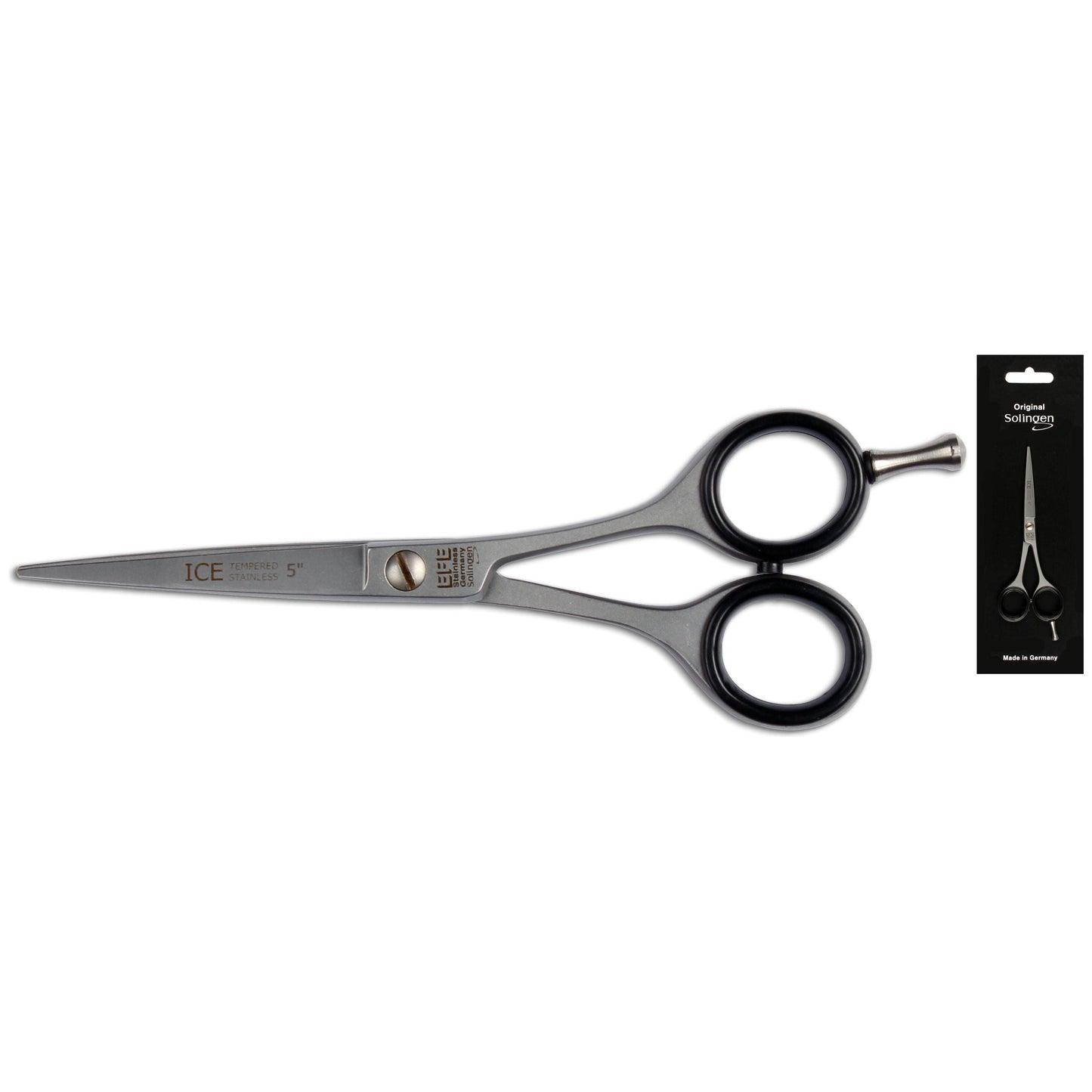 EFE - KAPPERSSCHAAR 12,5cm / 5inch. ijsgehard RVS uit SOLINGEN