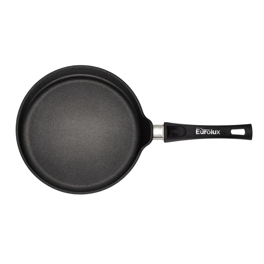 EUROLUX Crêpe-pan / Pannenkoekenpan met afneembare steel 28 cm flexinductie / combizone Bosch en Siemens Compatible