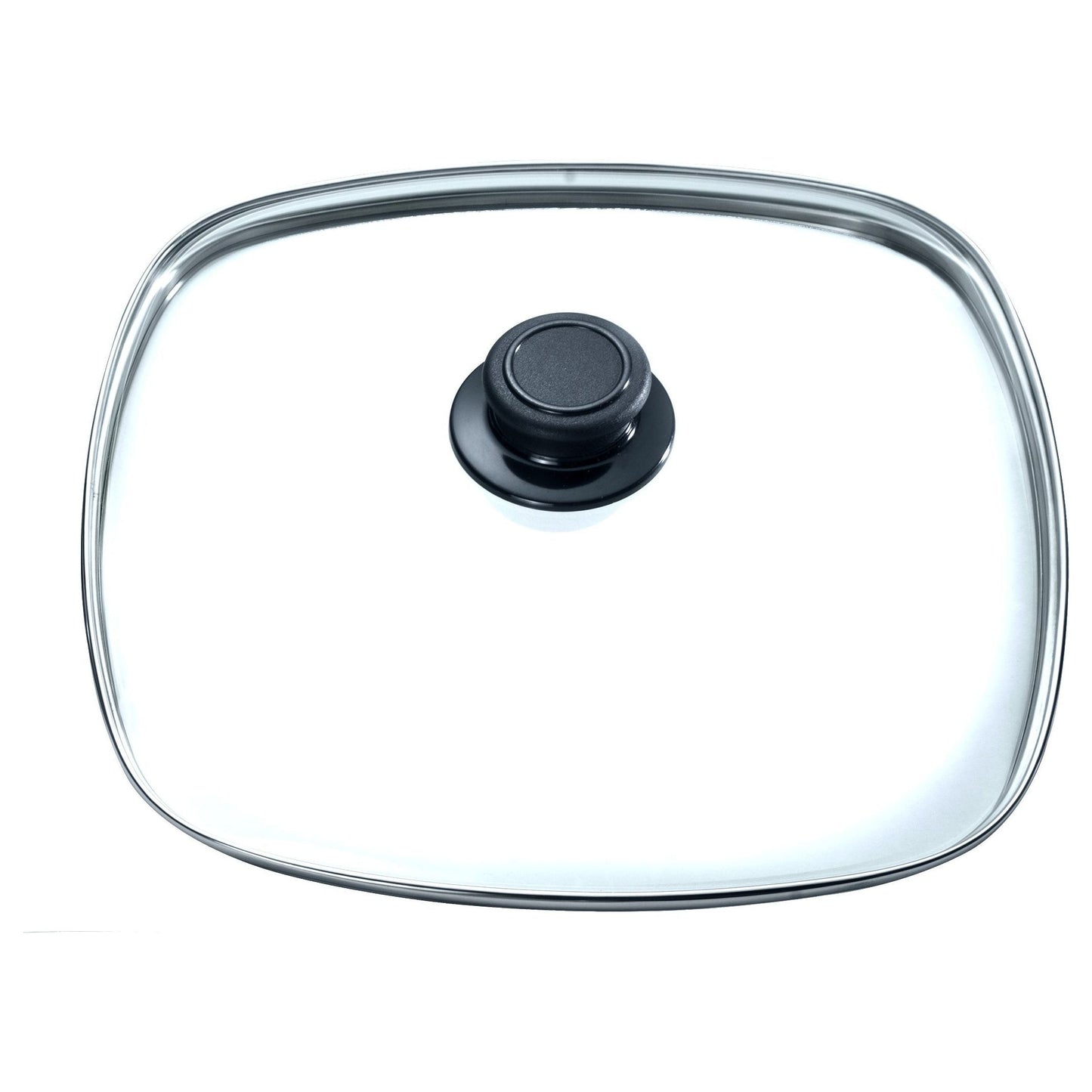 EUROLUX glazen deksel met knop diameter 20x20cm
