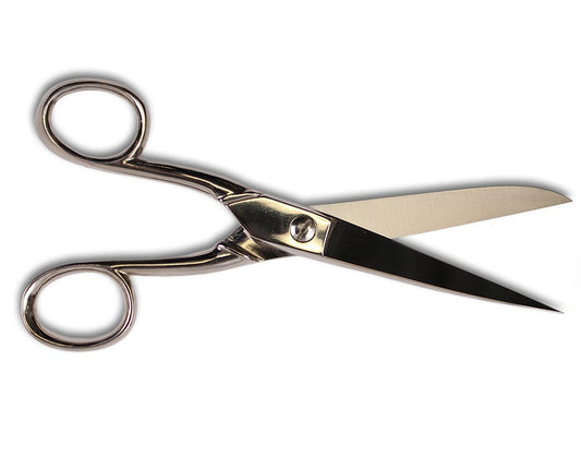 BEXFIELD geheel metalen huishoudschaar vernikkeld carbonstaal 15cm linkshandig