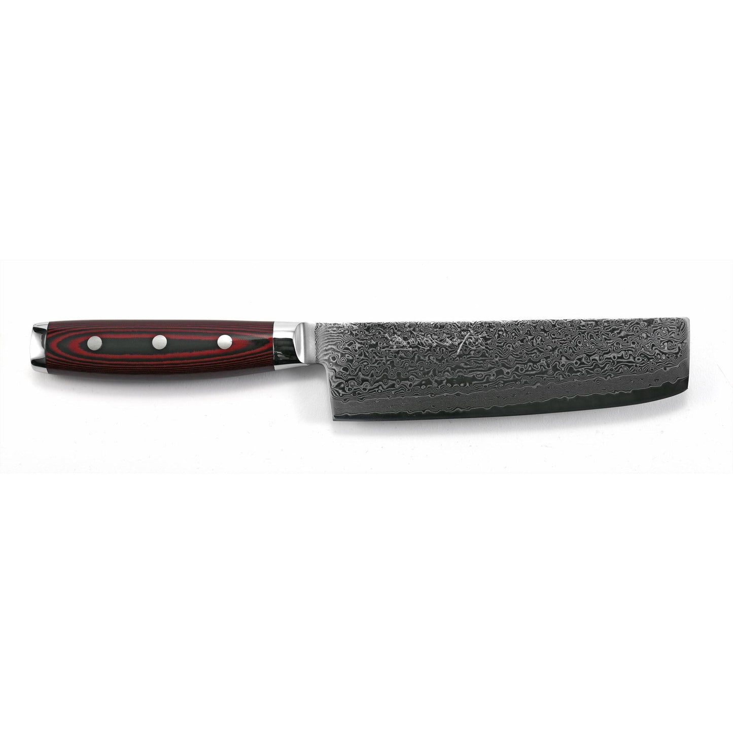 Japans Yaxell Super Gou Nakiri koksmes 16.5 cm 161 laags roestvrij damast staal met canvas-micarta heft