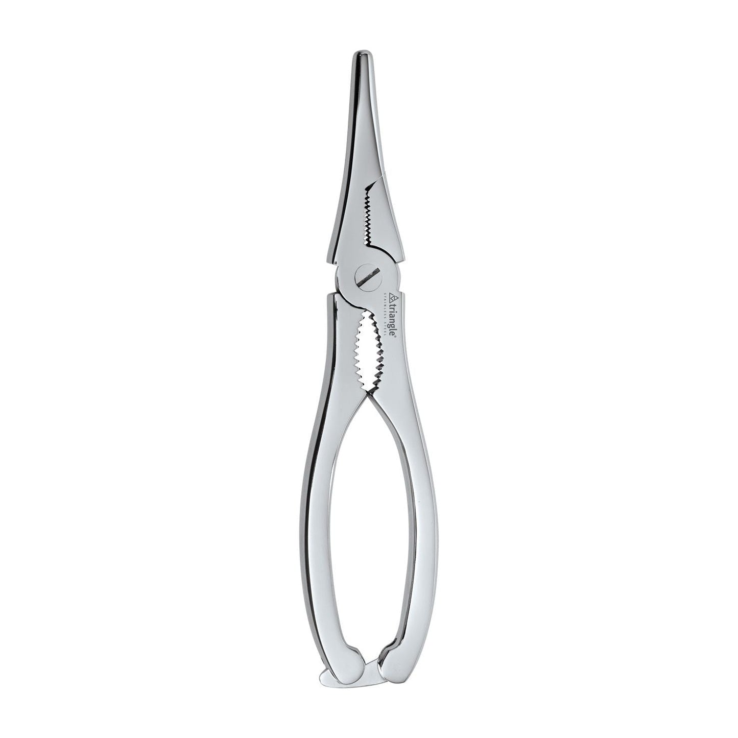 TRIANGLE professionele kreeften- krab-schaar van roestvrij staal lengte 18,5cm