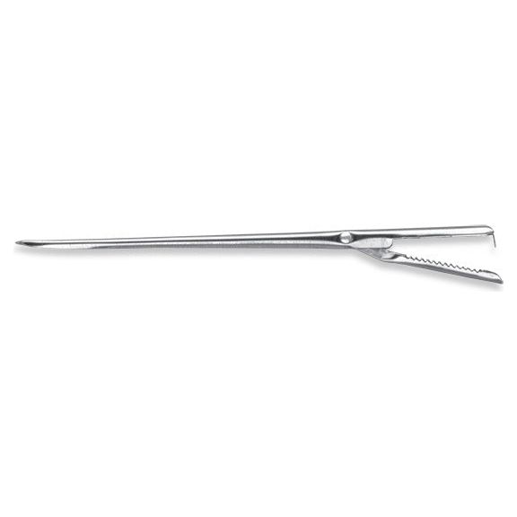 TRIANGLE Lardeer naald met handig klepje 19,5 cm lang op ZB kaart