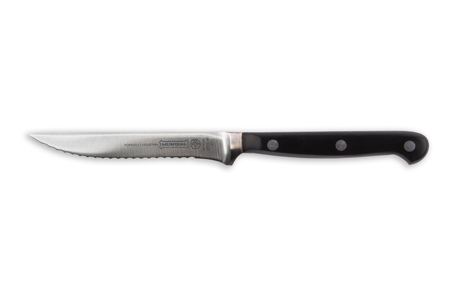 Mundial 5130- 4" Steakmessen set 4-dlg 10 cm rvs met pom heft in doos