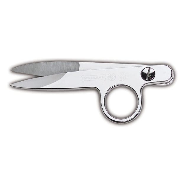 MUNDIAL Eenringschaar gebogen 11,5 cm nikkelgecoat koolstofstaal