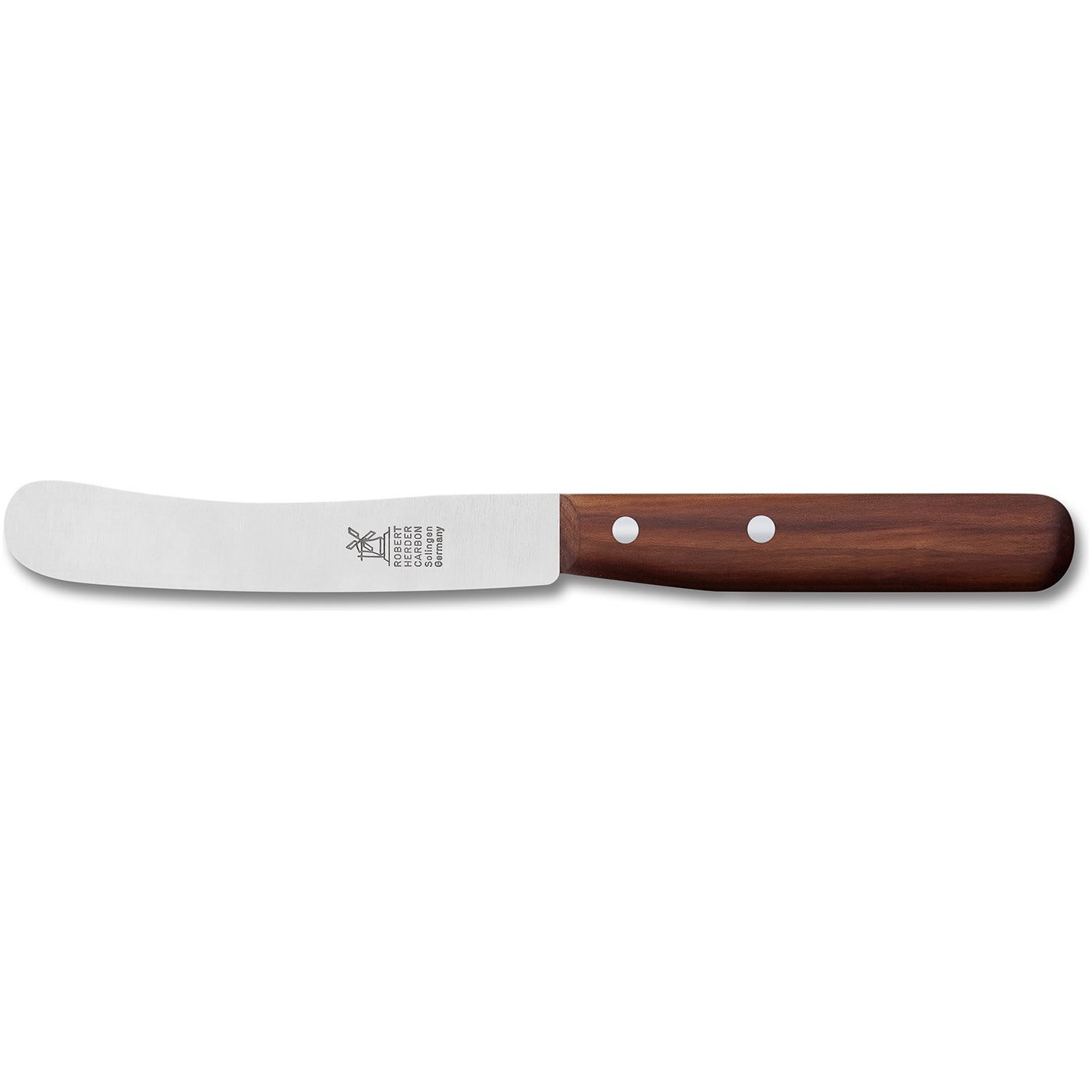 ROBERT HERDER - Ontbijtmes 'Buckels' RVS 12cm met Pruimenhouten heft