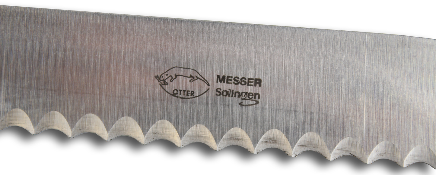 W-SELECTED Spinaziemes oogstmes van carbonstaal 15,5 cm met golf linkshandig