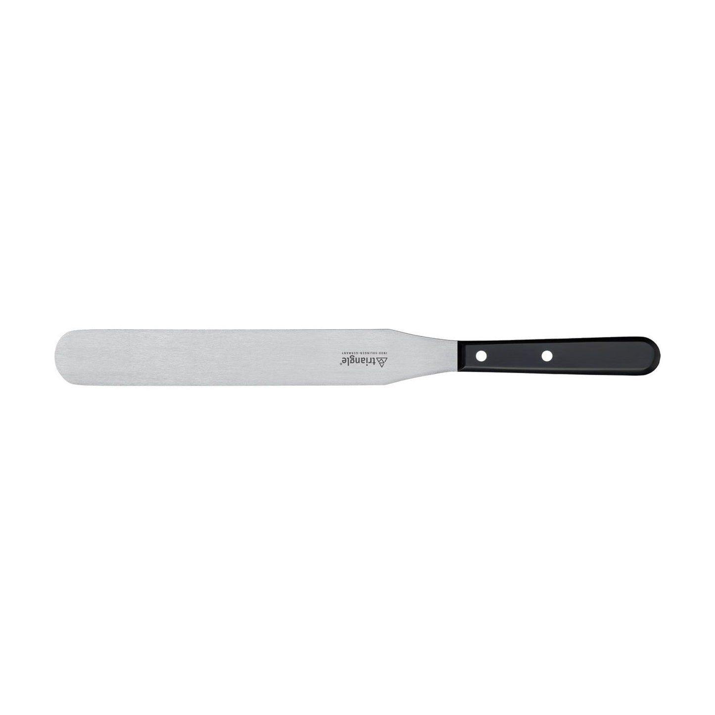 TRIANGLE Palet RVS lemmet 20cm met zwart kunststof PP handvat