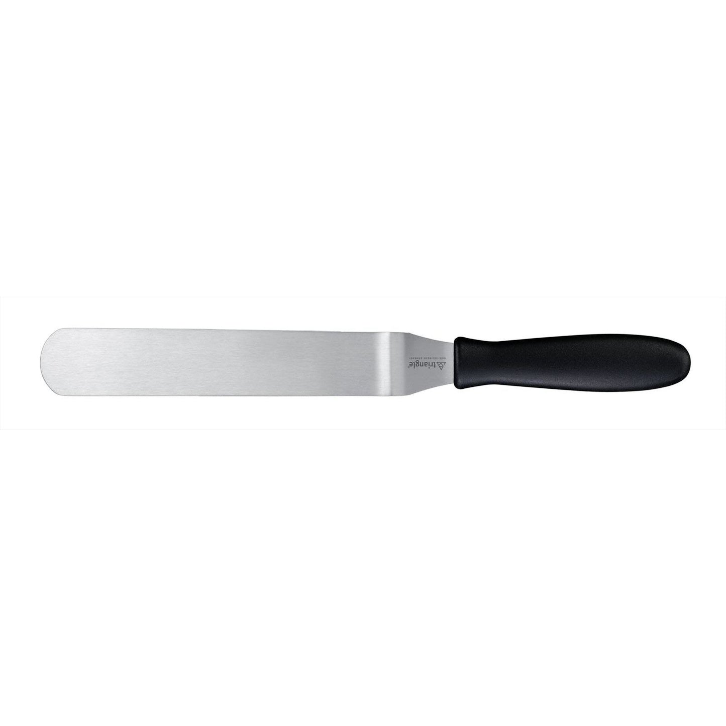 TRIANGLE RVS Palet- spatel met knik lemmet 20cm zwart kunststof PP heft