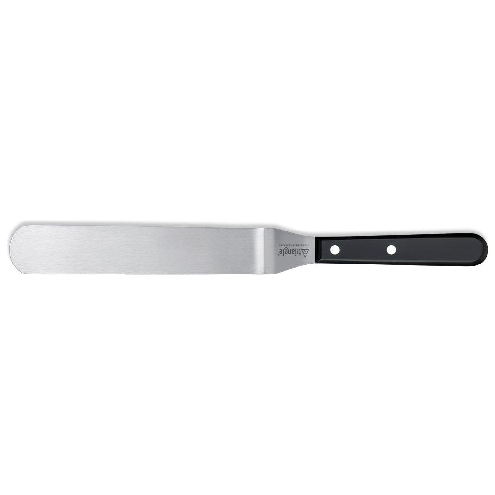 TRIANGLE Palet met knik RVS lemmet 20cm zwart handvat met twee nieten