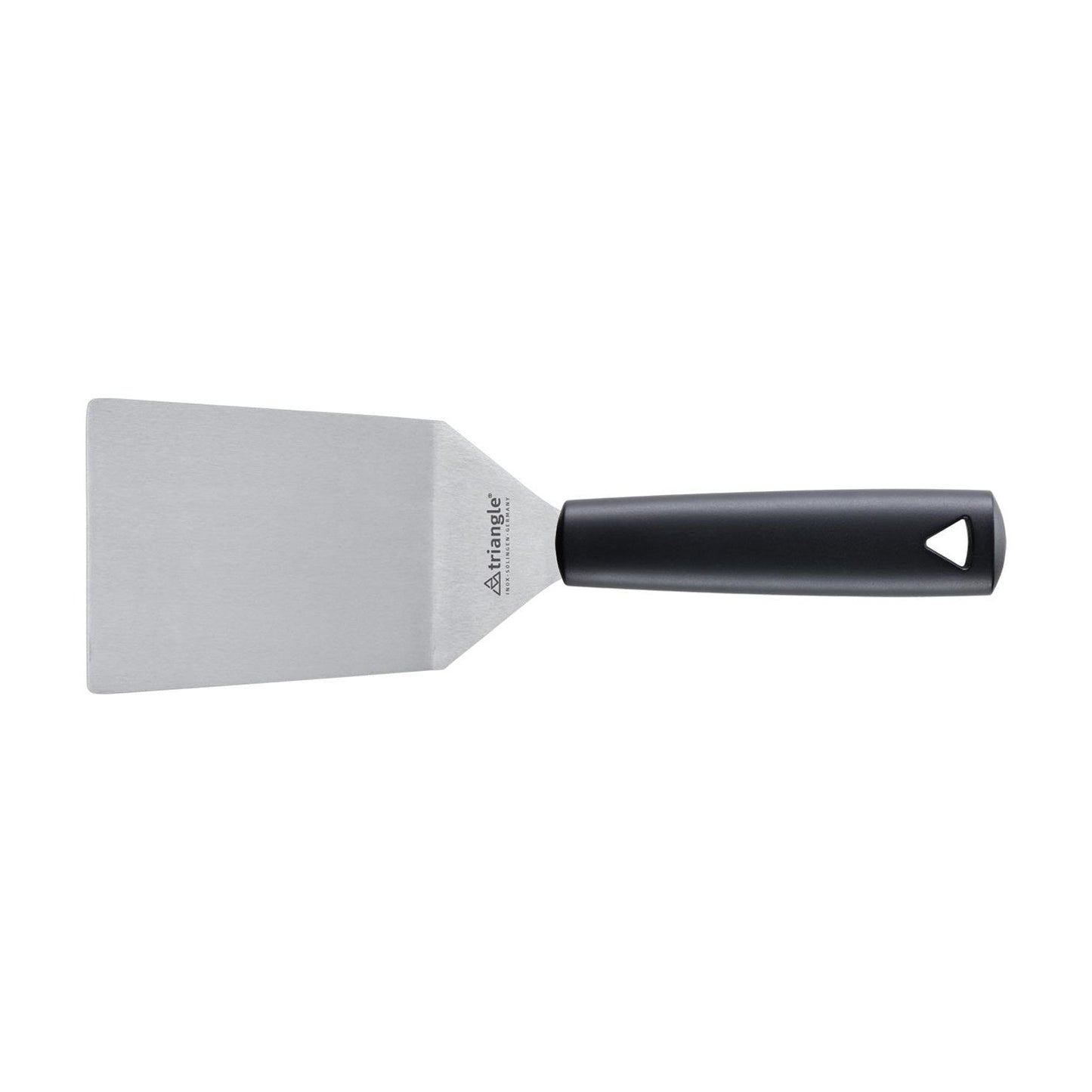 TRIANGLE Palet / spatel roestvrijstalen lemmet met knik 12cm met zwart kunststof heft