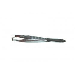 Pincet 8 cm plat recht RVS