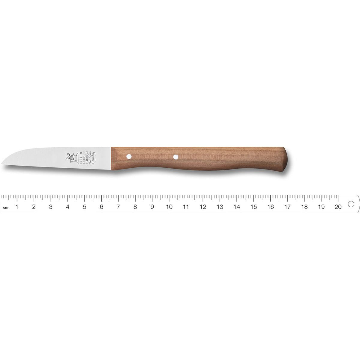 ROBERT HERDER 1482 schilmes 6,5cm Carbonstaal lemmet lang kersenhouten heft