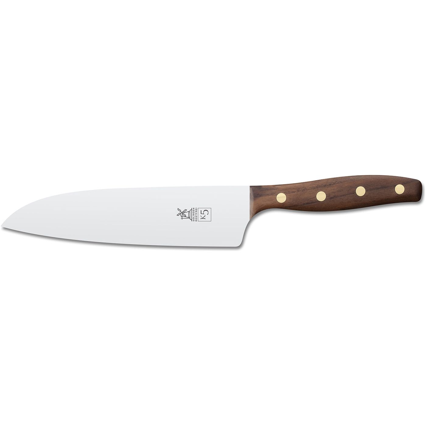 Robert Herder K5 Koksmes XL 18 cm RVS walnoot