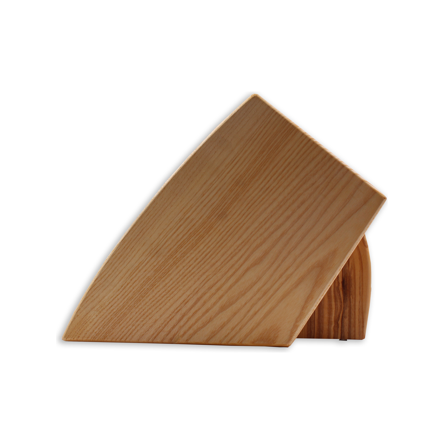 ROBERT HERDER messenblok van FSC essenhout voor 6 messen en een aanzetstaal