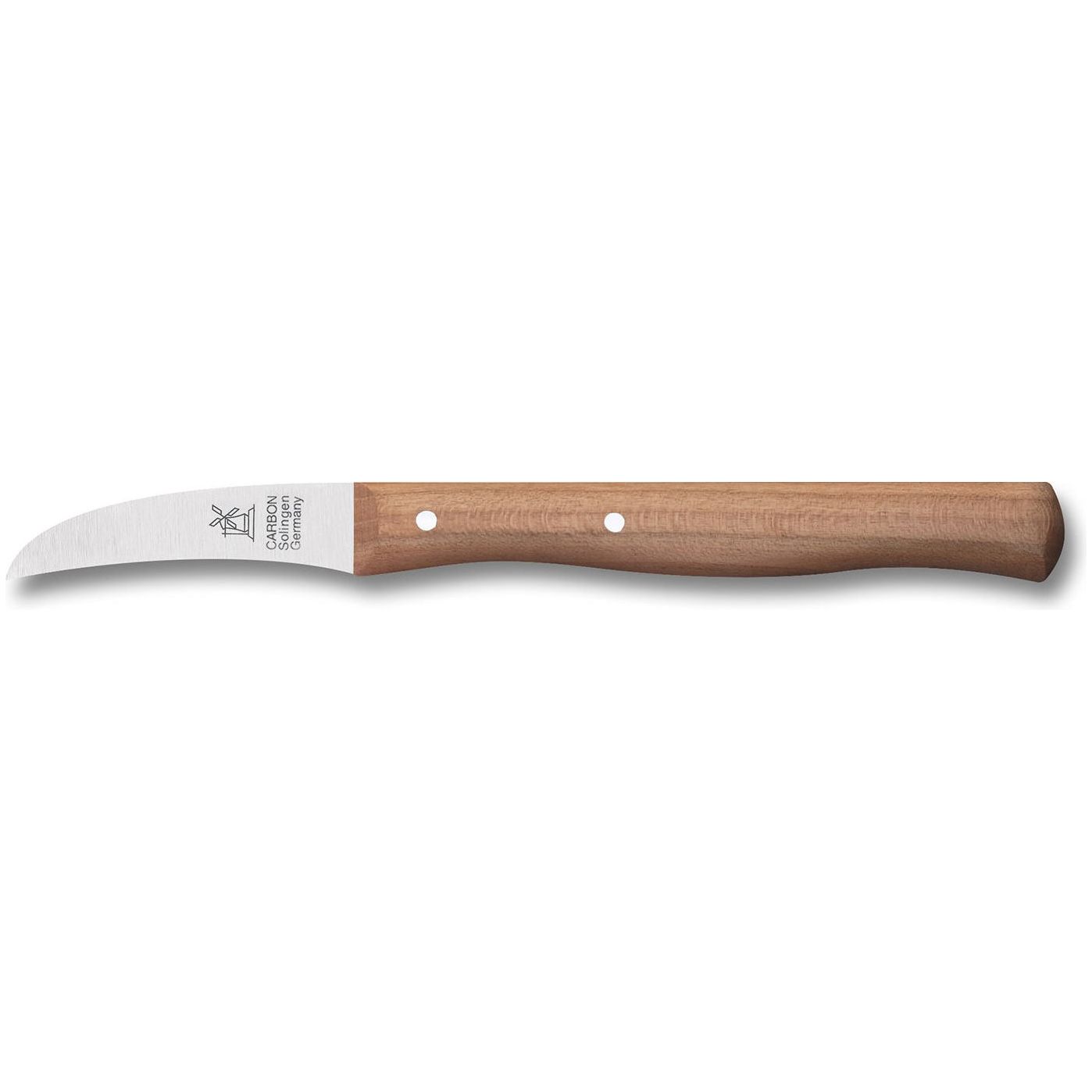 ROBERT HERDER Vogelsnavel Aardappel- schilmes 6cm Carbonstalen lemmet met Kersenhouten heft