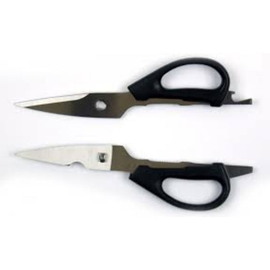 BEXFIELD multi keukenschaar 20,5cm RVS uitneembaar in 2 delen met zwart kunststof greep