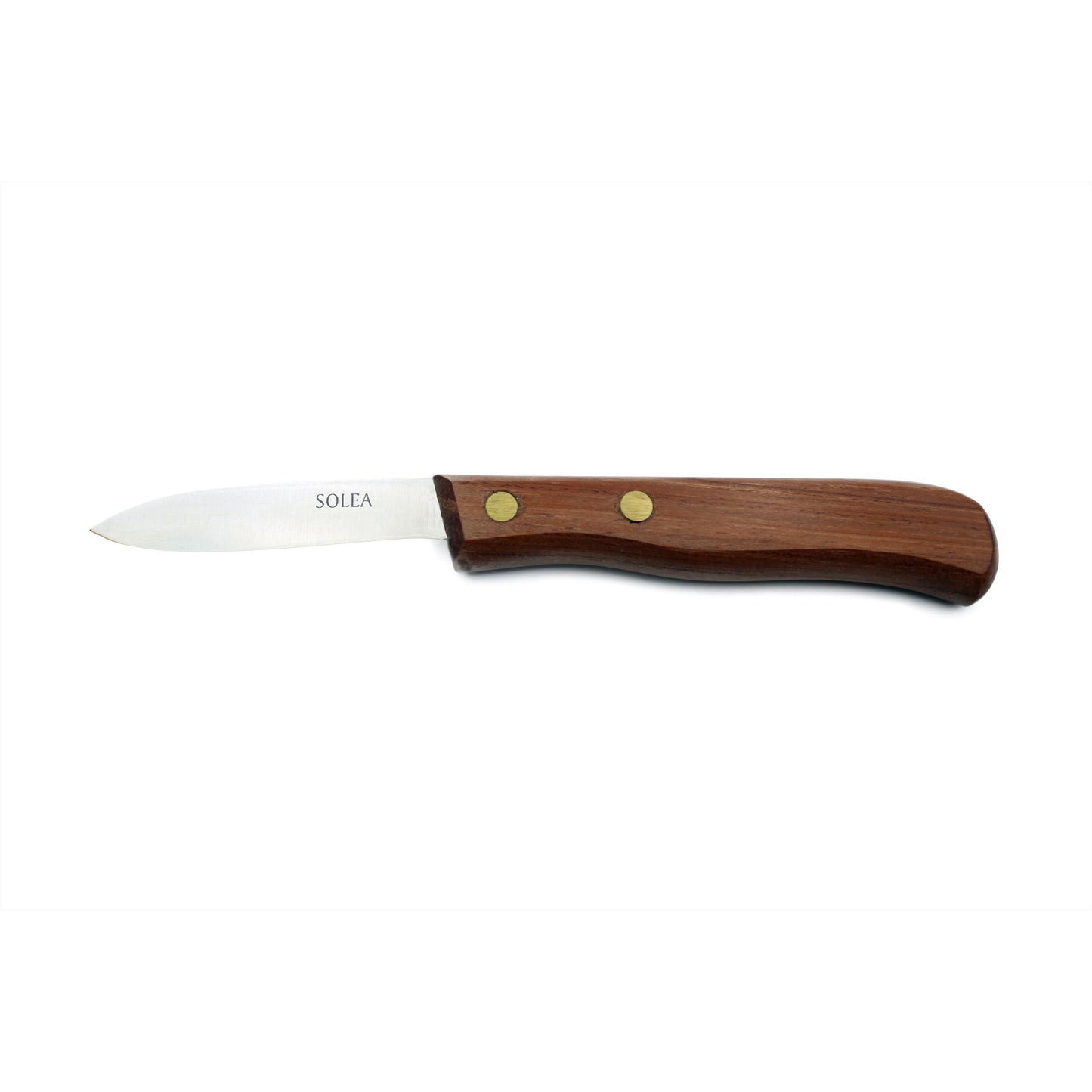 SOLEA haringstrip- vismes met roestvrijstalen vlijmscherp 7cm lemmet, voorzien van fraai houten heft en koperen nagels