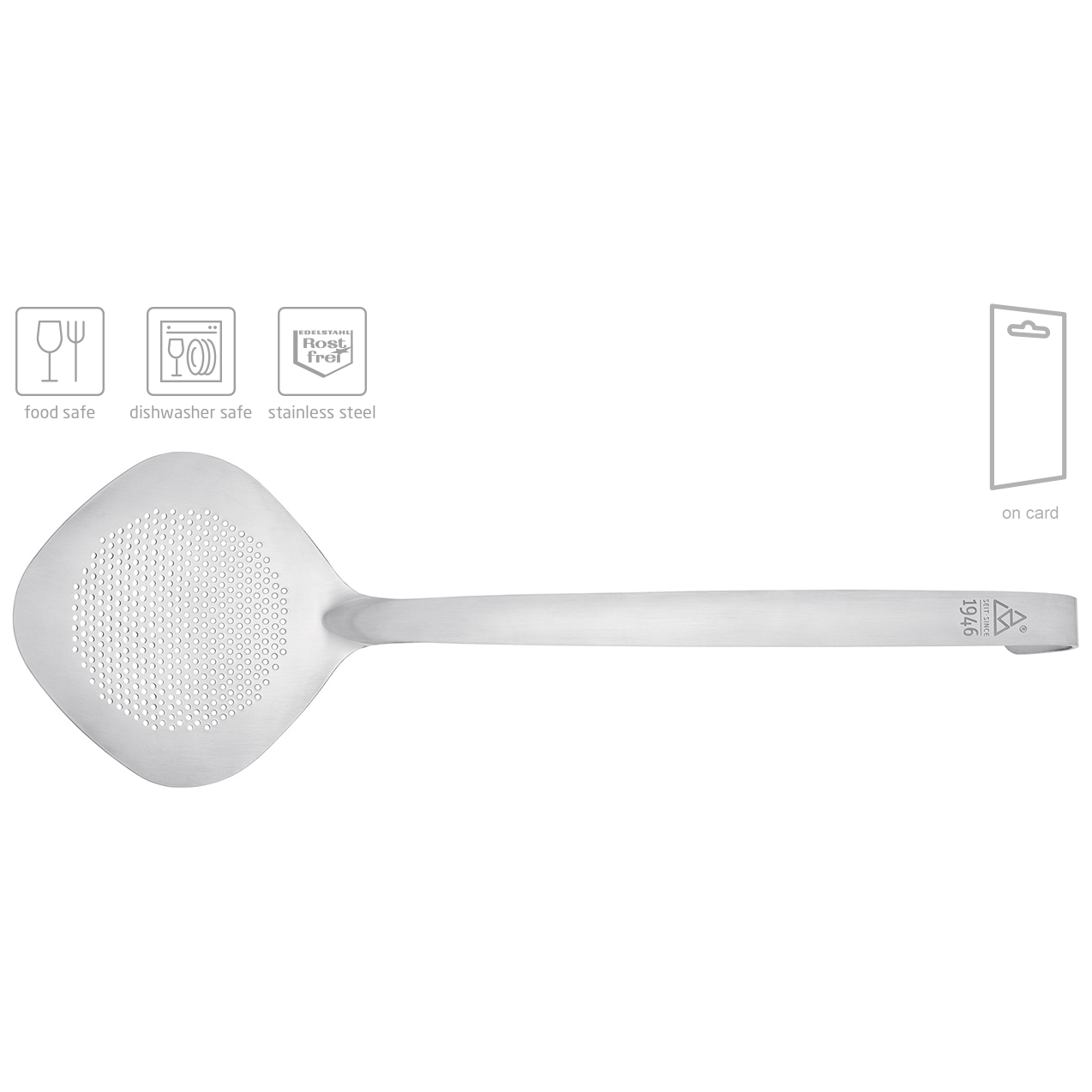 TRIANGLE "1946" Schuimspaan met fijne maas roestvrijstaal