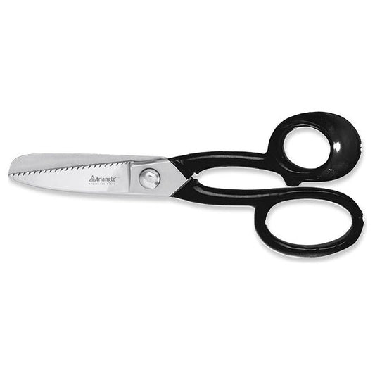 Triangle leder / rubber / vis schaar gehard roestvrijstaal 12cm