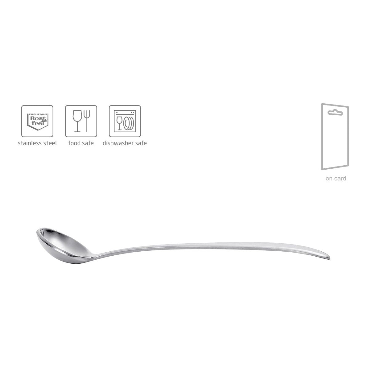 TRIANGLE RVS mosterd- dip- saus- jam- mayonaise- honing lepel 12cm lang