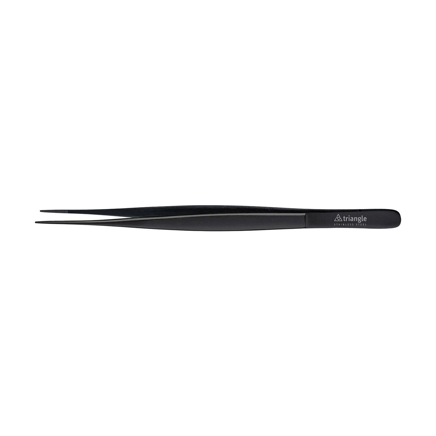 TRIANGLE RVS precisiepincet lengte 15 cm mat zwarte afwerking
