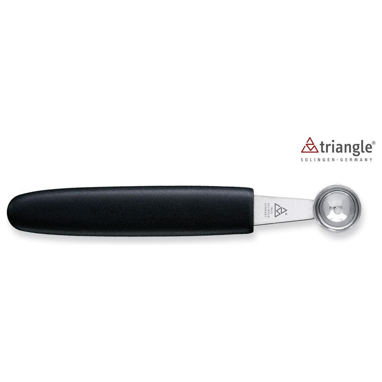 Triangle Professional Pommes Parisienne Boor / Meloenboor Ø 18 mm roestvrijstaal met zwart glasvezel versterkt polyamide kunststof handvat
