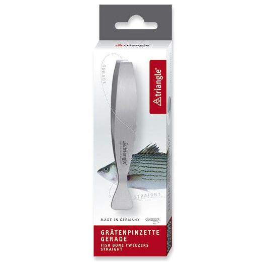 Visgratenpincet RVS 18/10 recht model lengte 17,5cm