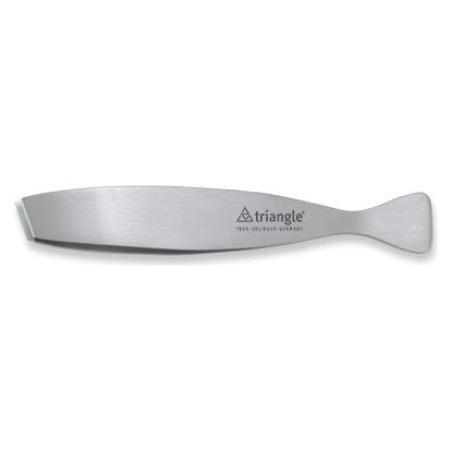 TRIANGLE professionele roestvrijstalen visgratenpincet schuin model lengte 17,5cm