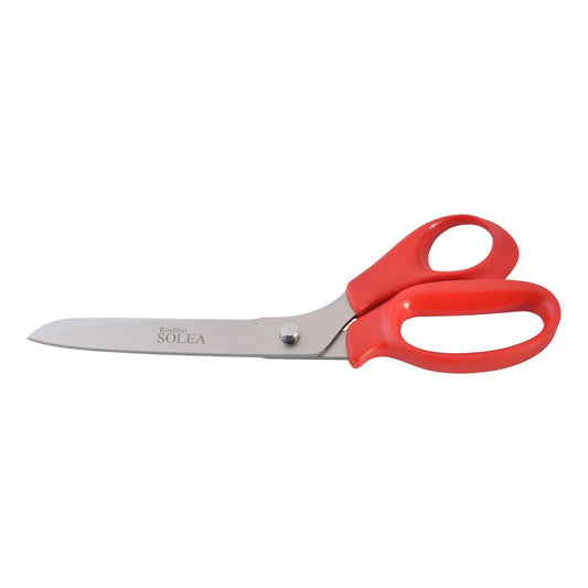 SOLEA RVS visschaar lemmet met micro vertanding rood ABS kunststof handvat